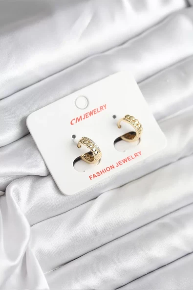 14K Gold Renk Kaplama CM Kadın Küpe - TJ-BKP11407 ürün görseli 1
