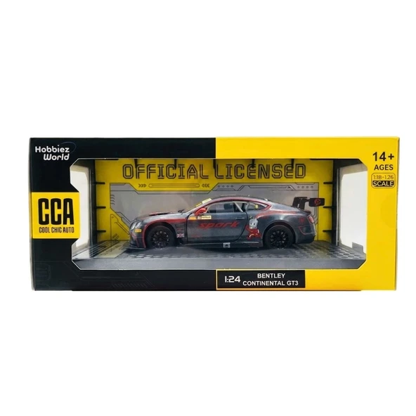 1/24 Bentley Continental GT3 Silver Grey Model Araba ürün görseli 1