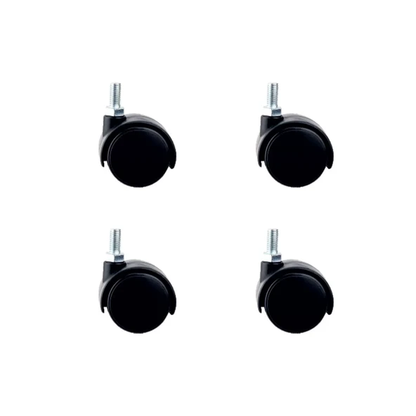 Küçük Plastik Vidalı Teker - 40 MM HKS102 - 4 Adet ürün görseli 1