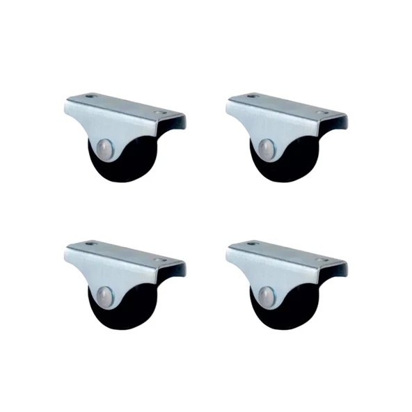 Furç Sabit Teker - 28MM - Siyah HKS227 - 4 Adet ürün görseli 1