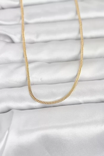 CM 14K Gold Renk Dolgun Zincir Model 60 cm Kadın Kolye - TJ-BKO10954 ürün görseli 1