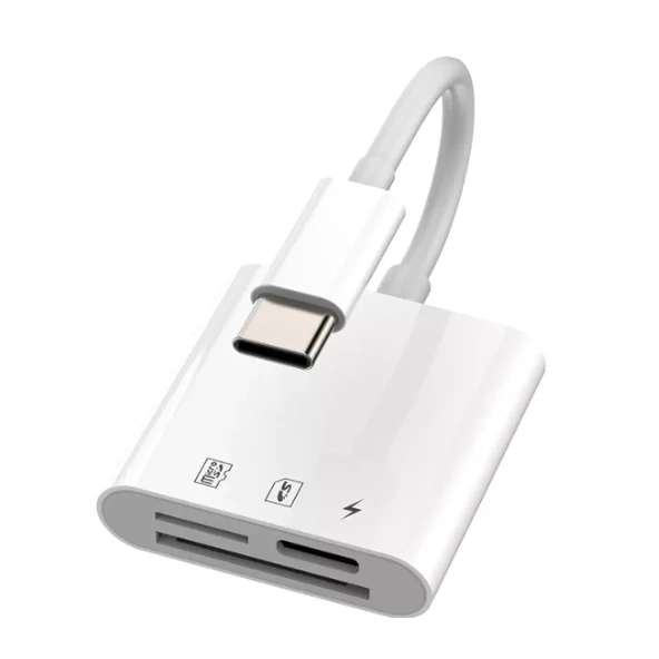 ZR498 Nk-1011Tc Type-C 3 İn 1 Memory Card Reader ürün görseli 1