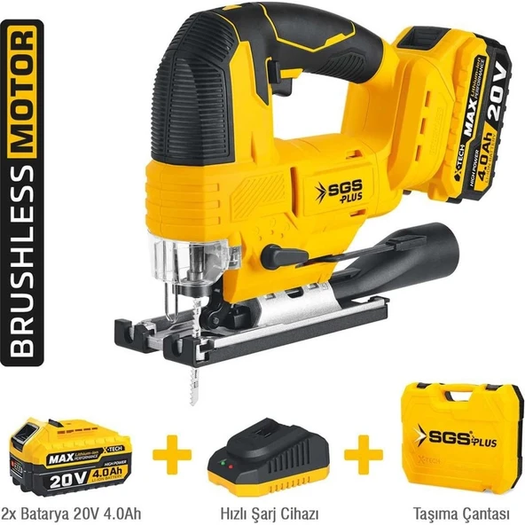 Sgs 5545 Akülü Dekupaj Makine Seti Çift Akülü 20 Volt 4.0 Ah ürün görseli 1