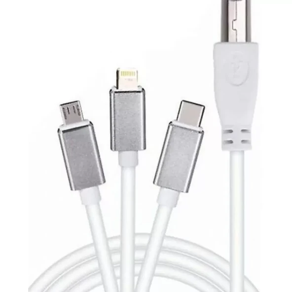 ZR362 Ads 501 Type-C 3 İn 1 Yazıcı Kablosu ürün görseli 1
