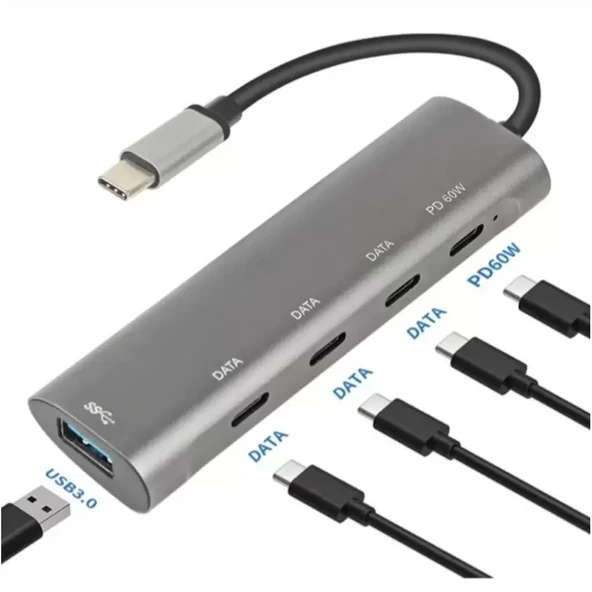 ZR268 Type-C 5 İn 1 Pd Hub ürün görseli 1