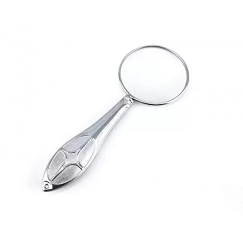Gümüş Renkli 5x - 45 Mm Zarif Işlemeli Özel Tasarlanmış Büyüteç MG18155-8 ürün görseli 1