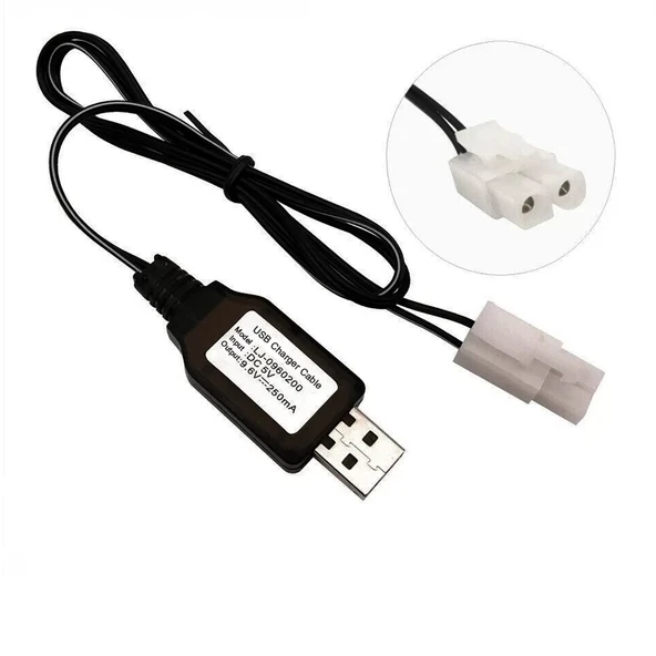 9.6V NI-CD / NI-MH Oyuncak Bataryası USB Şarj Kablosu ürün görseli 1