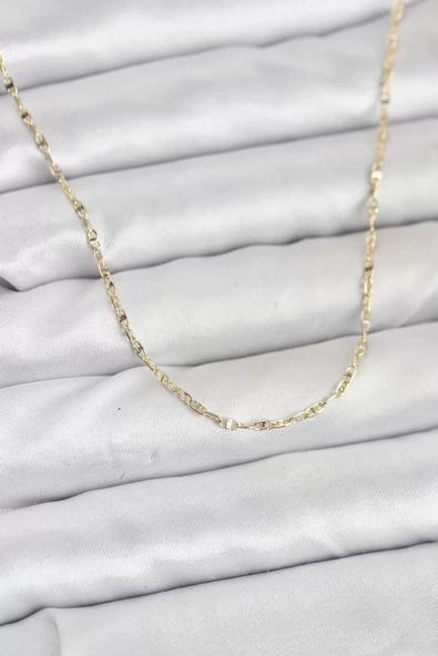 CM 14K Gold Renk Gemici Zincir Model 60 cm Kadın Kolye - TJ-BKO10936 ürün görseli 1