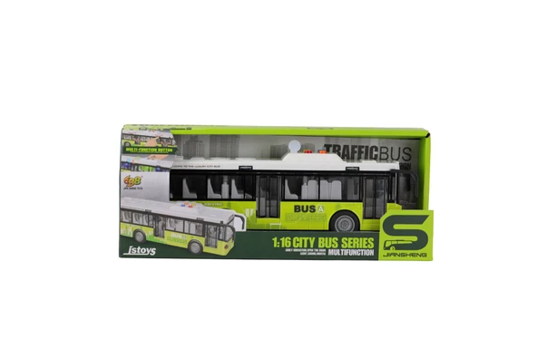JS120AB BÜYÜK PİLLİ IŞIKLI SESLİ PİLLİ OTOBÜS ürün görseli 1