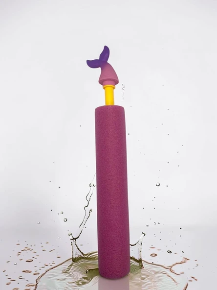 Figürlü Köpük Su Pompası Oyuncağı (45 cm) - Deniz Kızı - Pembe ürün görseli 1