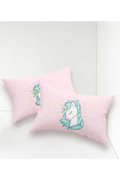 2li Yastık Kılıfı Unicorn Dreams Pembe ürün görseli 1