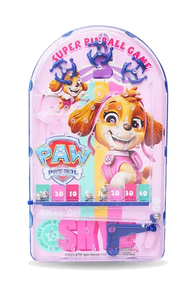 Pinball Oyunu Paw Patrol Nostaljik Retro Eğitici El Oyunu Pilsiz 2+ Yaş Çocuk Oyuncak ürün görseli 1