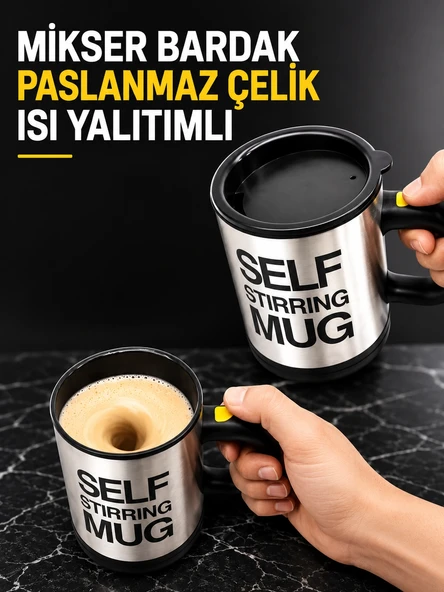 MİKSER BARDAK PASLANMAZ ÇELİK ISI YALITIMLI ürün görseli 1