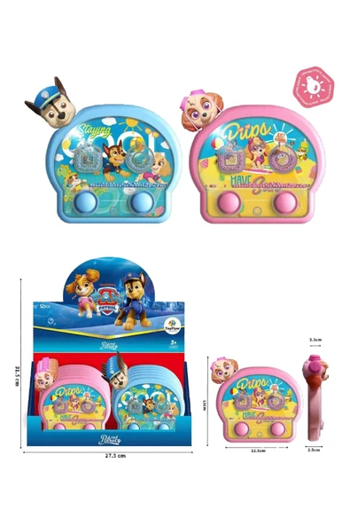 Işıklı Su Oyunu Paw Patrol Suda Halka Geçirme Nostaljik El Atarisi Pilsiz Su ile Çalışan 3+ Yaş Çocu ürün görseli 1