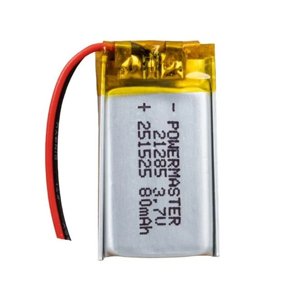 Powermaster 251525 3.7 Volt 80 Mah Lityum Polimer Pil ürün görseli 1
