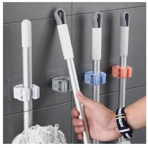 Yapışkanlı Pratik Mop Tutucu 4 Adet Beyaz ürün görseli 1