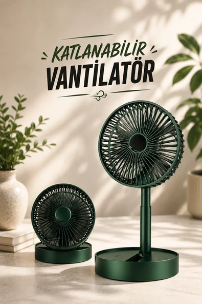 Soğutucu Vantilatör Telefon Standlı Mini Fan ürün görseli 1
