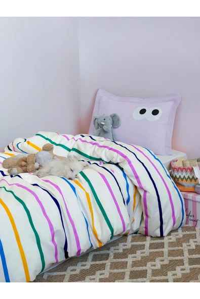 Junior Nevresim Seti Tek Kişilik Fuuny Lila ürün görseli 1