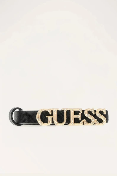 Guess Ayarlanamaz ve Tek Taraflı Baskılı Kemer H15 Kadın Siyah Kemer BW9338P6215-BLA ürün görseli 1