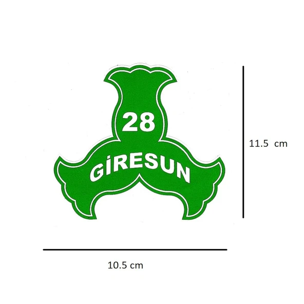 28 Giresun Fındık Sticker - Sticker Kaliteli Ürün Dışa Dayanıklı ürün görseli 1