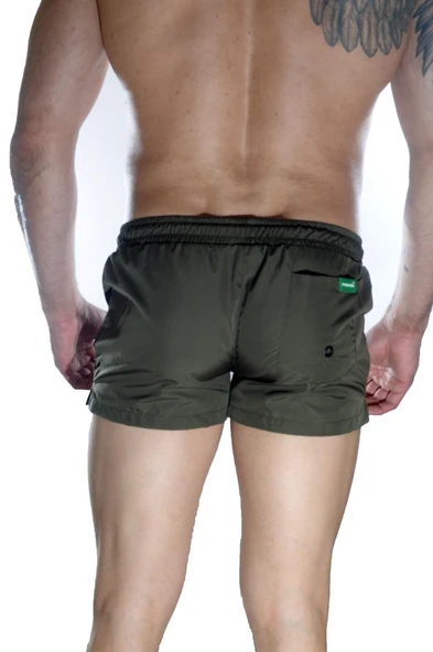 Erkek Yeşil Mini Mayo Short - Resim 3