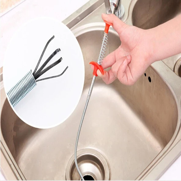 Tıkalı Lavabo Ve Gider Boruları Açma Aparatı  Kıskaçlı ürün görseli 1