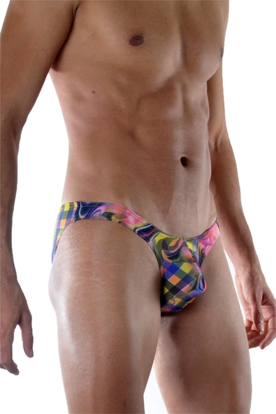 Desenli Erkek Slip - Resim 4