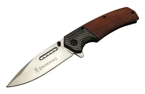 Browning 8-8 Kahverengi Kamp Çakı 20cm - Yarı Otomatik, Kemerlikli, Ahşap Sap ürün görseli 1