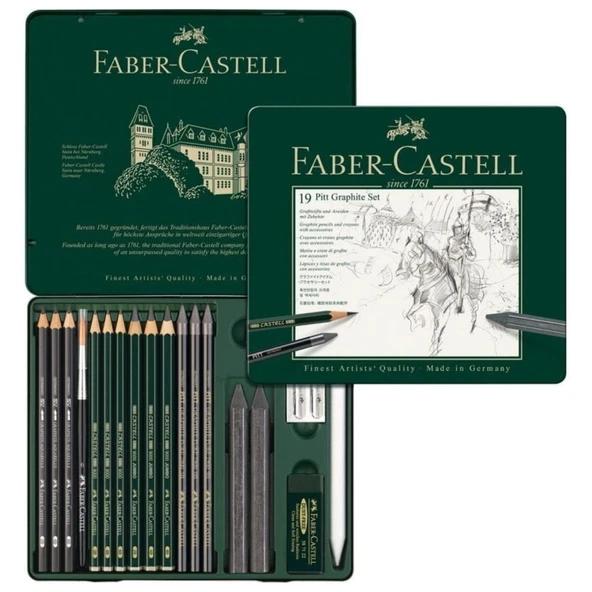 Faber-Castell Pitt Grafit Seti 5188112973000 ürün görseli 1