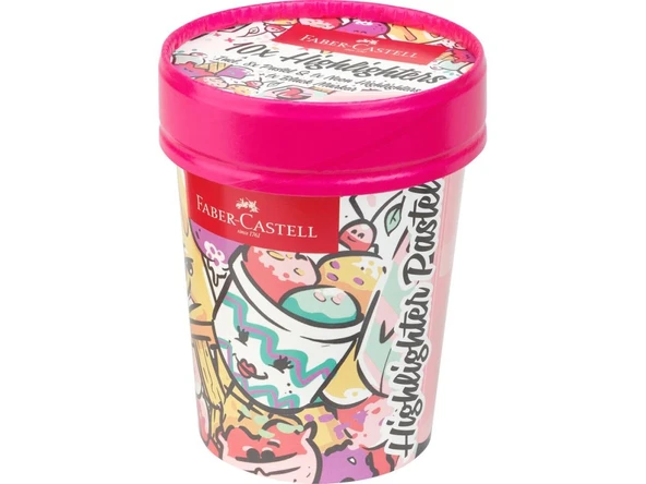 Faber-Castell Fosforlu Kalem Ice Cream Pastel 10X 5030254696000 ürün görseli 1