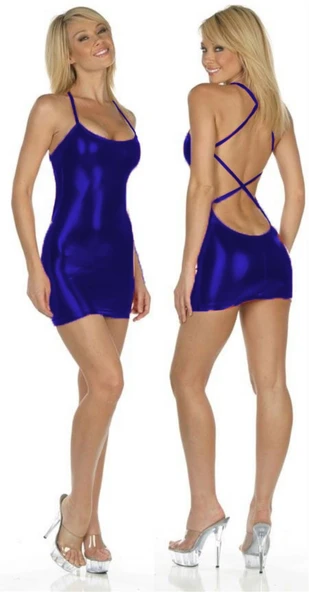 Terry Pau TP060838 Cris Cross Mini Elbise - Resim 3