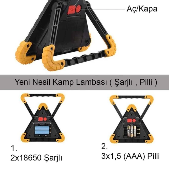 Profesyonel Kamp - Araba Lambası Bm-610/ WT - Resim 2