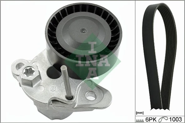 Vw V Kayıs Seti - 534 0480 10 + 6pk1003 - İna 529 0159 10 ürün görseli 1