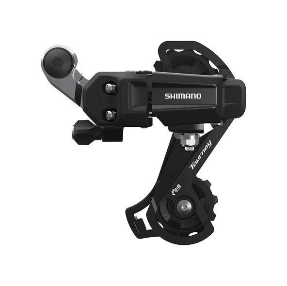 SHIMANO TOURNEY RD-TY200 6/7 Lİ Uzun SGS BRAKETLİ ARKA VİTES Siyah ürün görseli 1