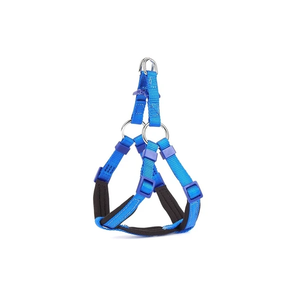 Doggie Konforlu Dokumadan El Yapımı Ronin Model Köpek Göğüs Tasması XXS-1x30-35cm - Royal Blue ürün görseli 1