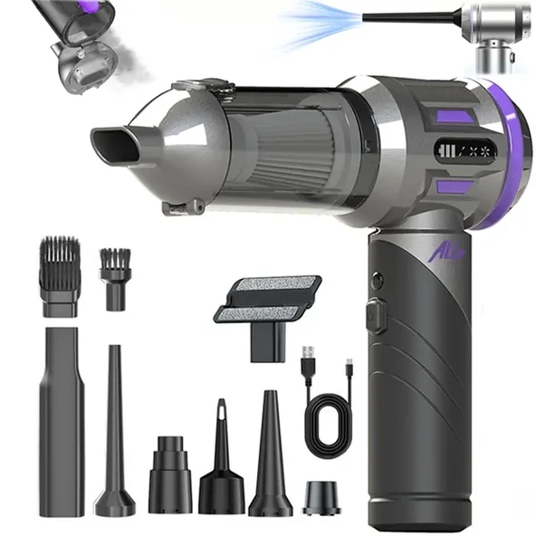 Nevamel® ALLY Powerjet Pro 20000pa Güçlü Portatif 3 Kademeli Tasinabilir Vakumlu Kablosuz Üflemeli Mini Araç Süpürgesi-( ürün görseli 1