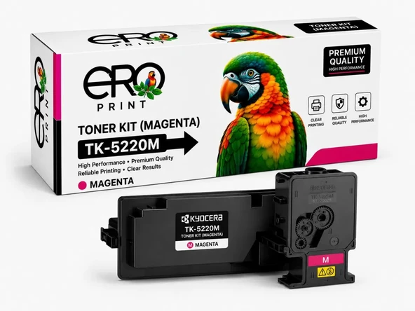 TK-5220M Kyocera ECOSYS M5521cdn Kırmızı Muadil Toner ürün görseli 1