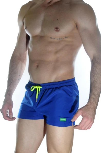 Erkek Mavi Mini Mayo Short ürün görseli 1