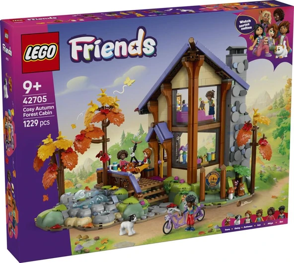 LEGO Friends 42705 Cosy Autumn Forest Cabin ürün görseli 1