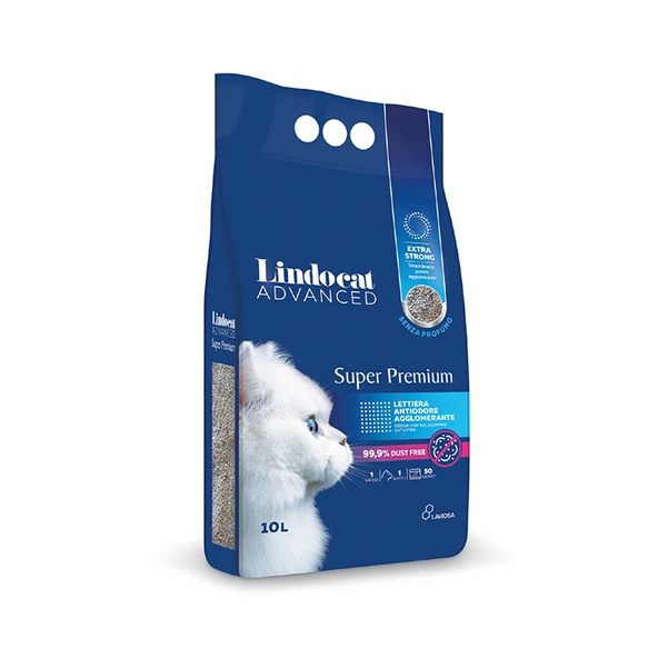 Lindocat Super Premium Extra Güçlü Topaklanan Kokusuz Kedi Kumu 10 Lt ürün görseli 1