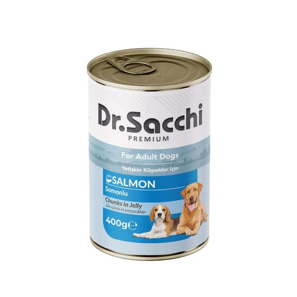 Dr. Sacchi Somonlu Köpek Konservesi 400 Gr ürün görseli 1
