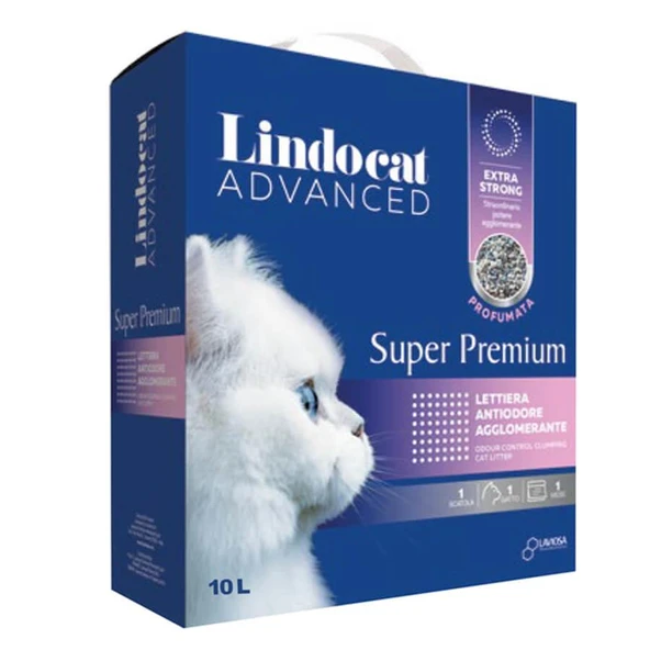 Lindocat Advanced Super Premium Extra Güçlü Topaklanan Pudra Kokulu Kedi Kumu 10 Lt ürün görseli 1
