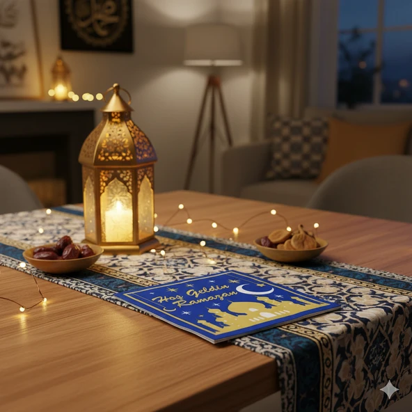 Hoşgeldin Ramazan Peçete 20'li - Ramazan Sofra Peçetesi - Resim 4