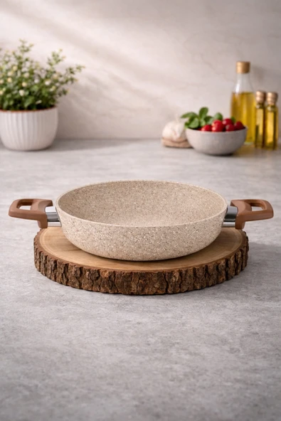 LAVONNI Diez 20 Cm Granit Ezme Sahan Cappucıno Yanmaz Yapışmaz ürün görseli 1