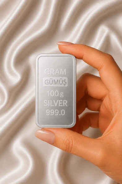 100 Gram Külçe Gümüş – Yatırımlık Gümüş ürün görseli 1