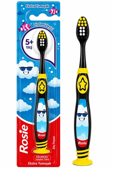 Colgate Çocuk Diş Fırçası Bulut Temalı Erkek Ekstra Yumuşak, Yapışkan Taban +5 Yaş ürün görseli 1