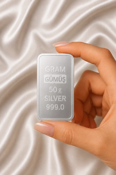 50 Gram Külçe Gümüş – Yatırımlık Gümüş ürün görseli 1