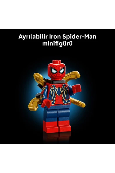 LEGO Marvel Iron Örümcek Adam Büstü 76326 – Yetişkinler için Dekoratif Yapım Seti (379 Parça) - Resim 8