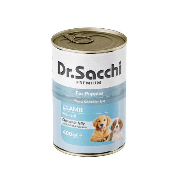 Dr. Sacchi Kuzu Etli Yavru Köpek Konservesi 400 Gr ürün görseli 1
