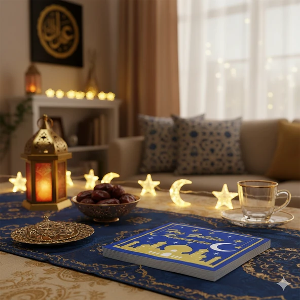 Hoşgeldin Ramazan Peçete 20'li - Ramazan Sofra Peçetesi - Resim 2